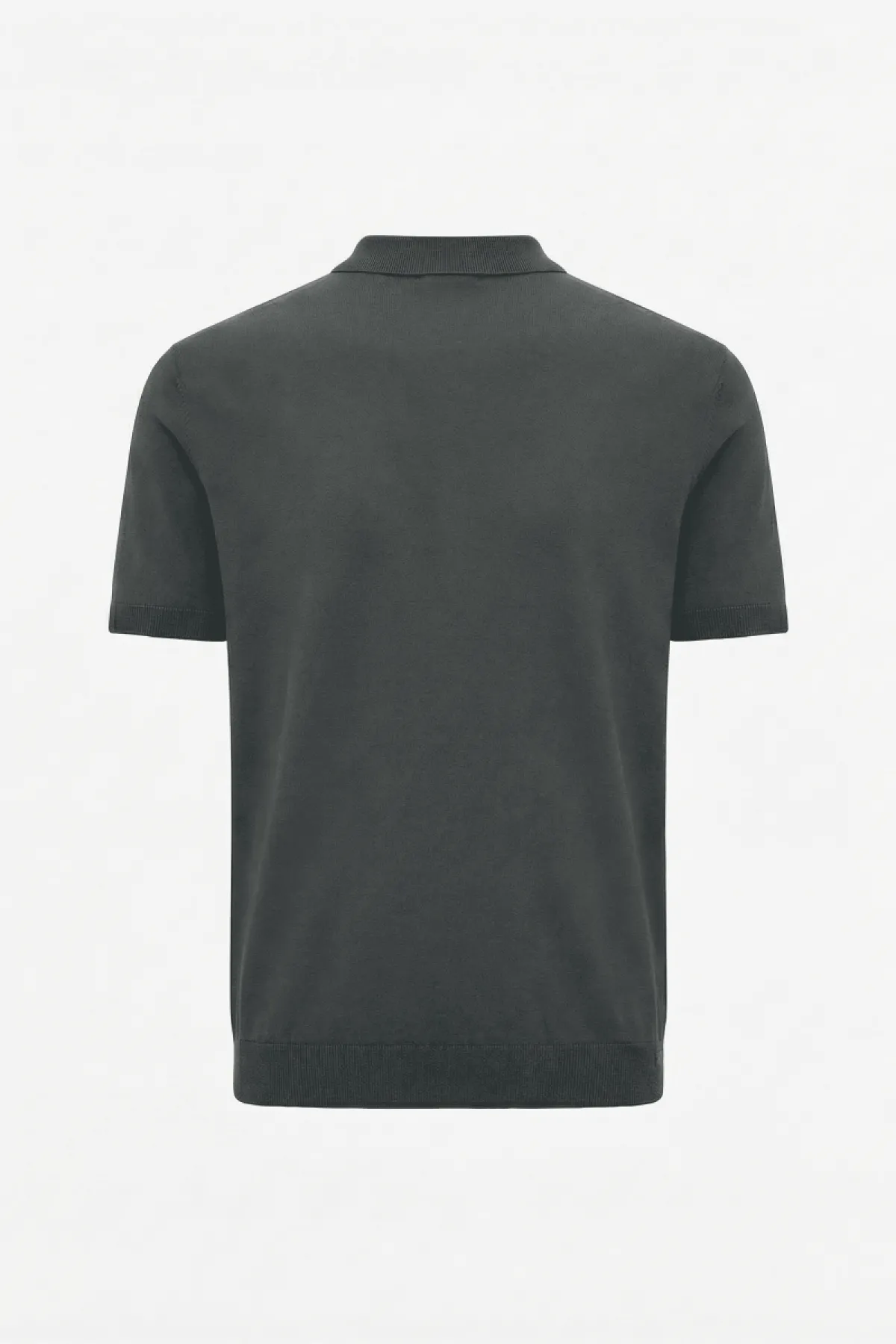 Gebreide Polo | Donkergrijs